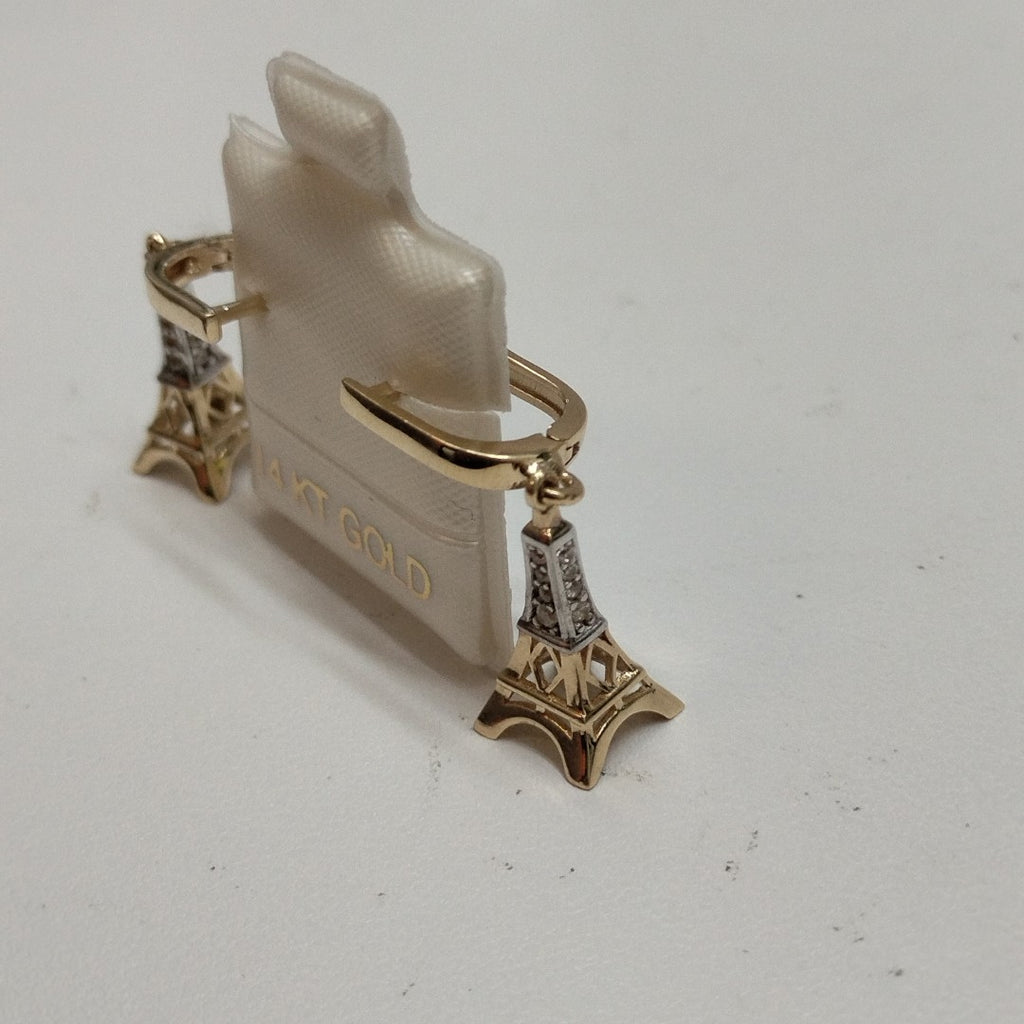 BROQUELES ORO 14K 3.2 (NUEVO)