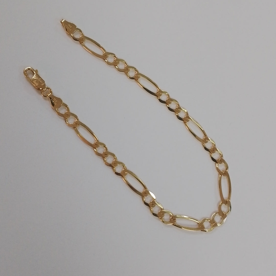 PULSERAS CABALLERO CARTIER 3*1 AMARILLA ORO 14K 6.4 (NUEVO)
