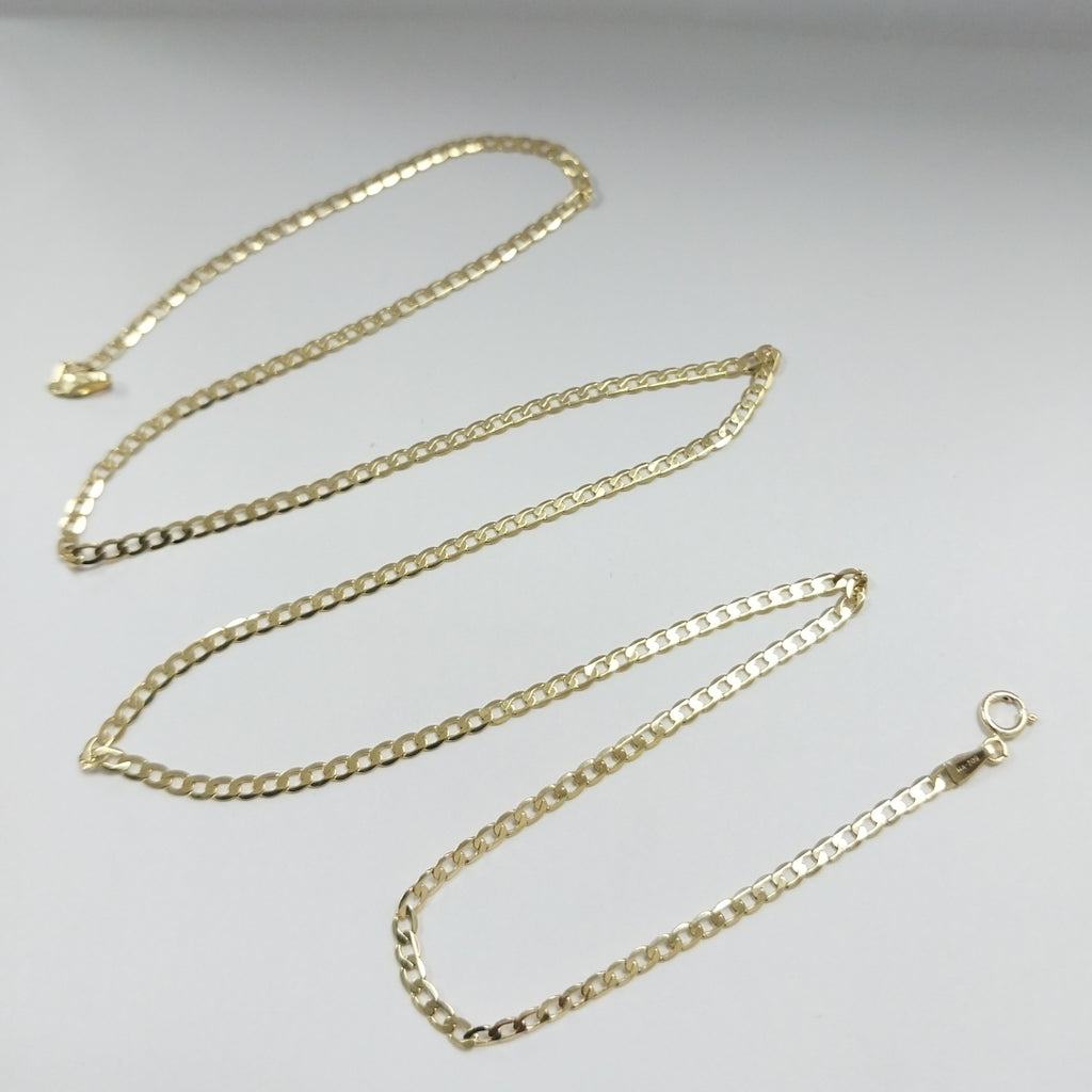 CADENAS BARBADA AMARILLA ORO 14K 4.2 (NUEVO)