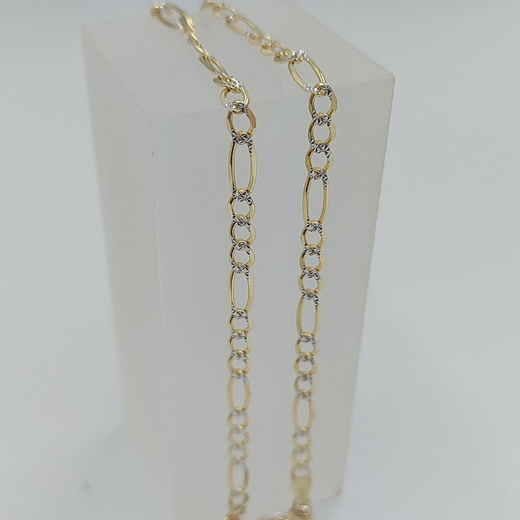 CADENAS CARTIER 3*1 DIAMANTADA ORO 14K 7.3 (NUEVO)