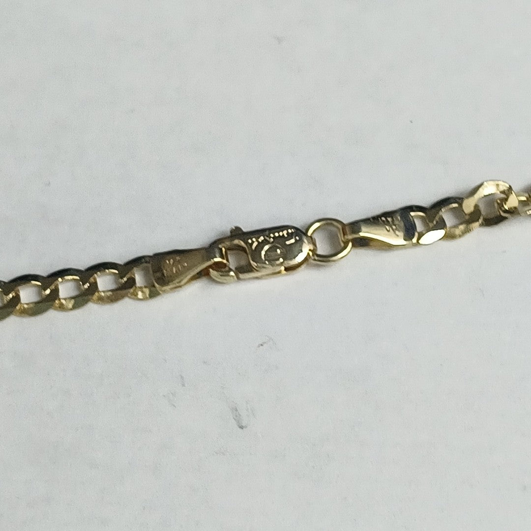 CADENAS BARBADA AMARILLA ORO 14K 8 (NUEVO)