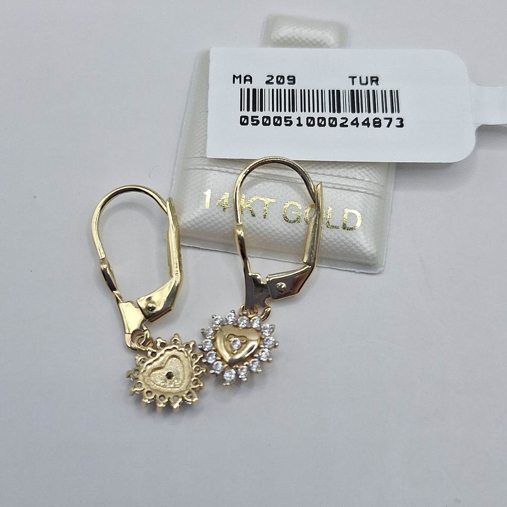 BROQUELES ORO 14K 2.1 (NUEVO)