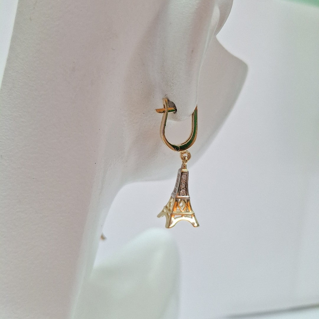 BROQUELES ORO 14K 3.3 (NUEVO)