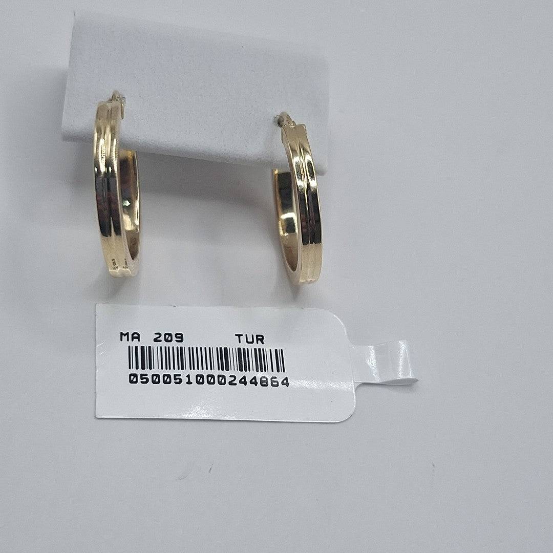 ARRACADAS ORO 14K 1.5 (NUEVO)