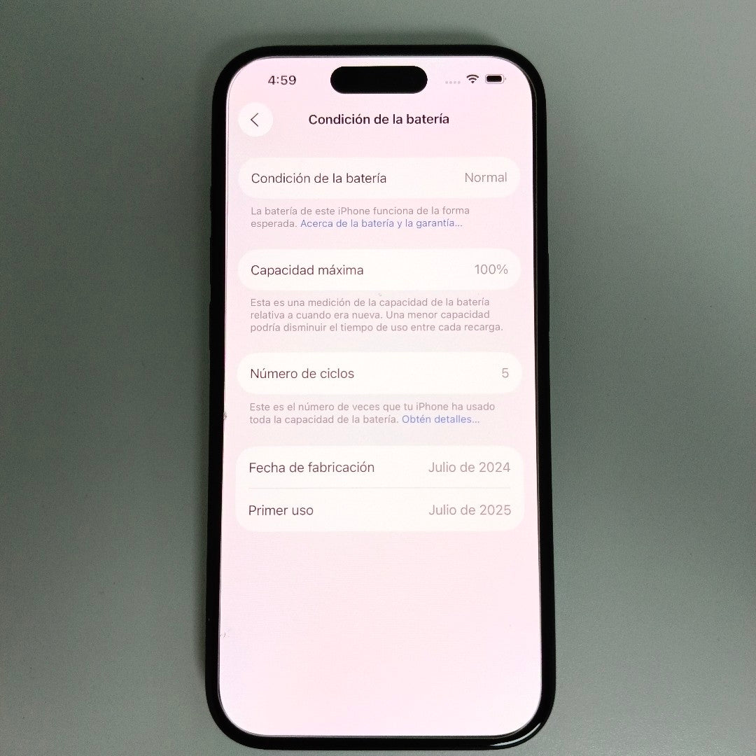 CELULAR APPLE IPHONE 15 A3089 (2023) 256 GB 6 GB RAM (SEMINUEVO)