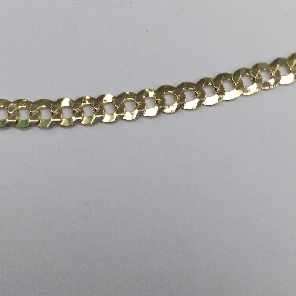 PULSERAS CABALLERO BARBADA AMARILLA ORO 14K 4.8 (NUEVO)