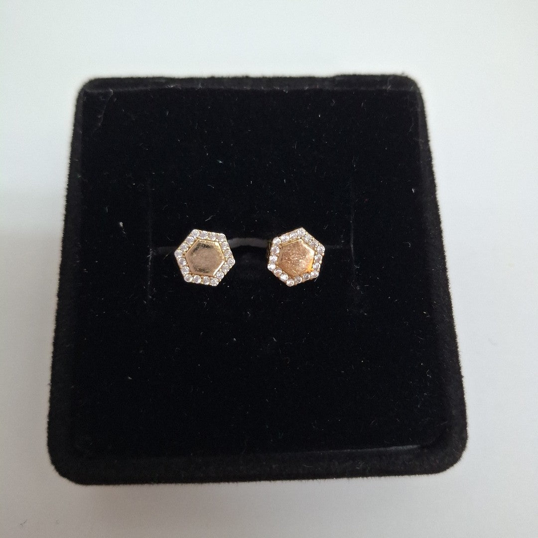 BROQUELES ORO 14K 1.4 (NUEVO)