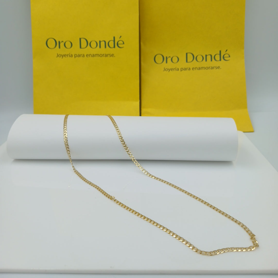 CADENAS BARBADA AMARILLA ORO 14K 7.1 (NUEVO)
