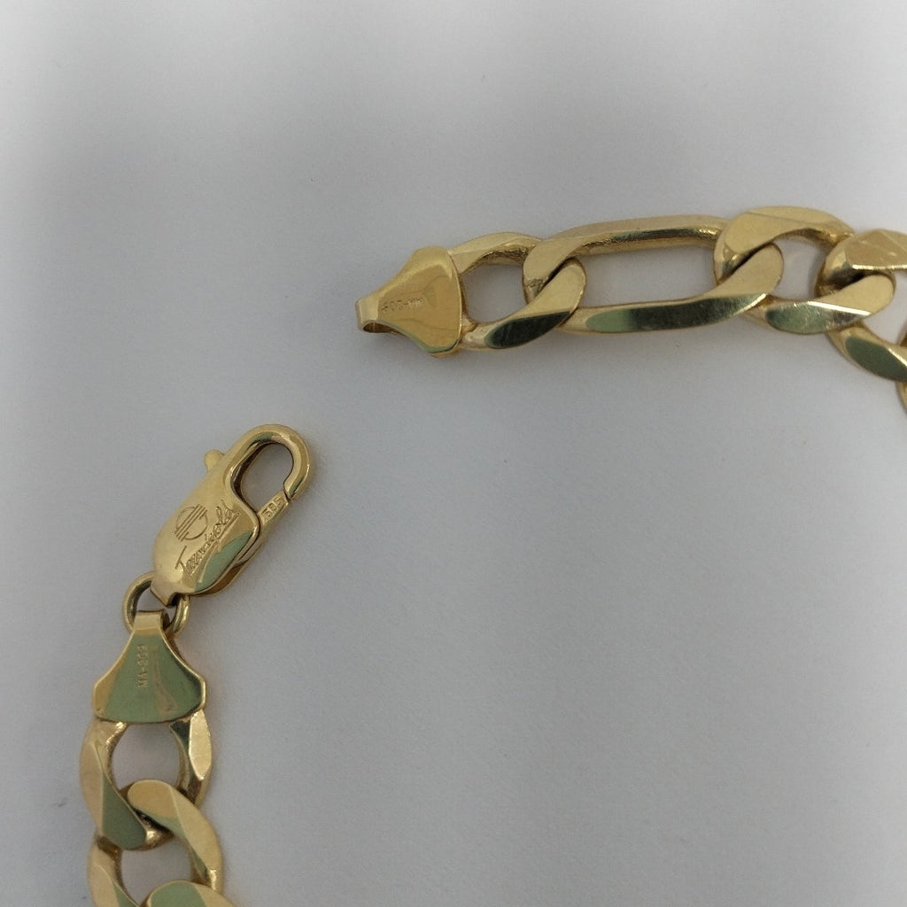 PULSERAS CABALLERO CARTIER 3 1 AMARILLA ORO 14K 25.4 (NUEVO)