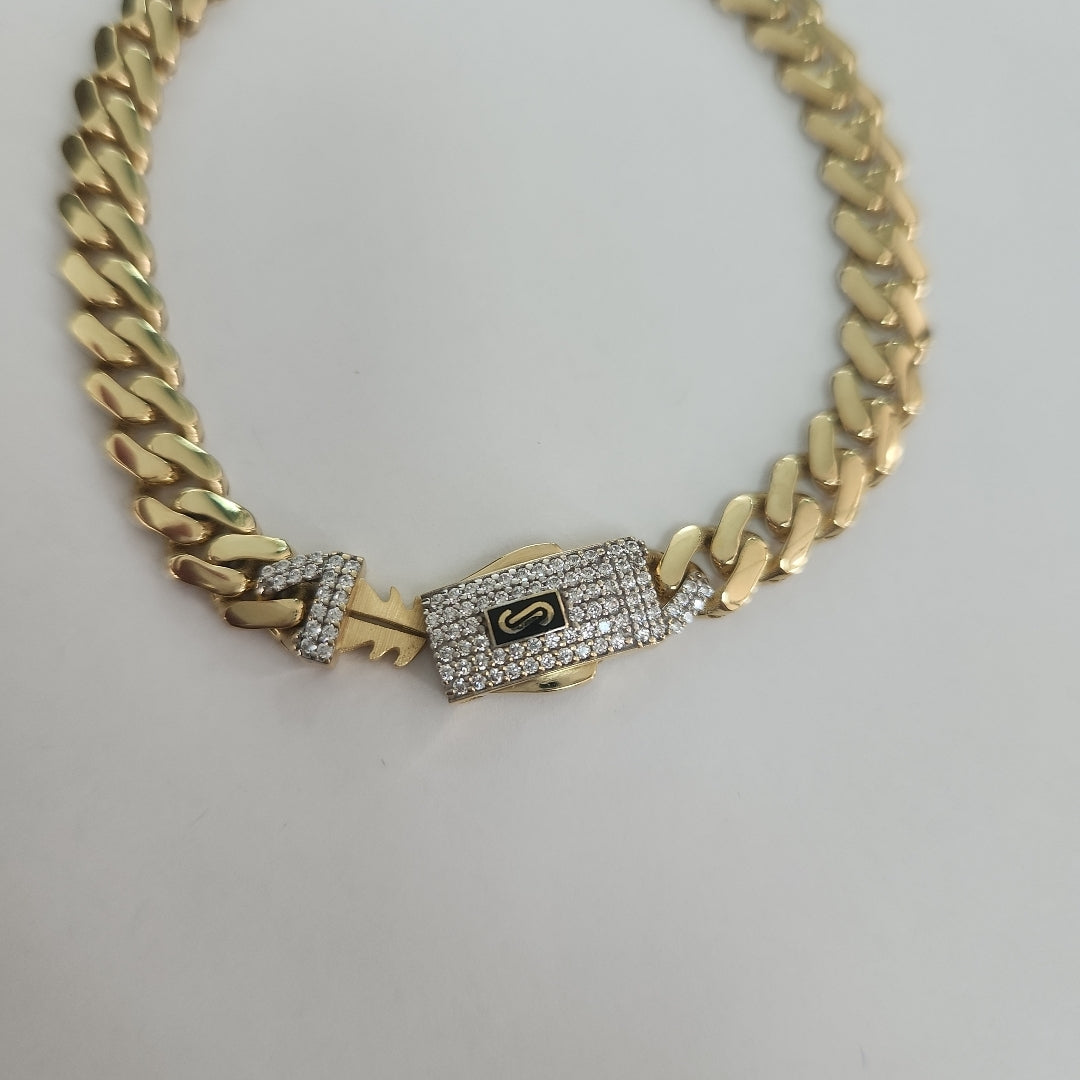 PULSERA MONACO ORO 14K 7.3 (NUEVO)
