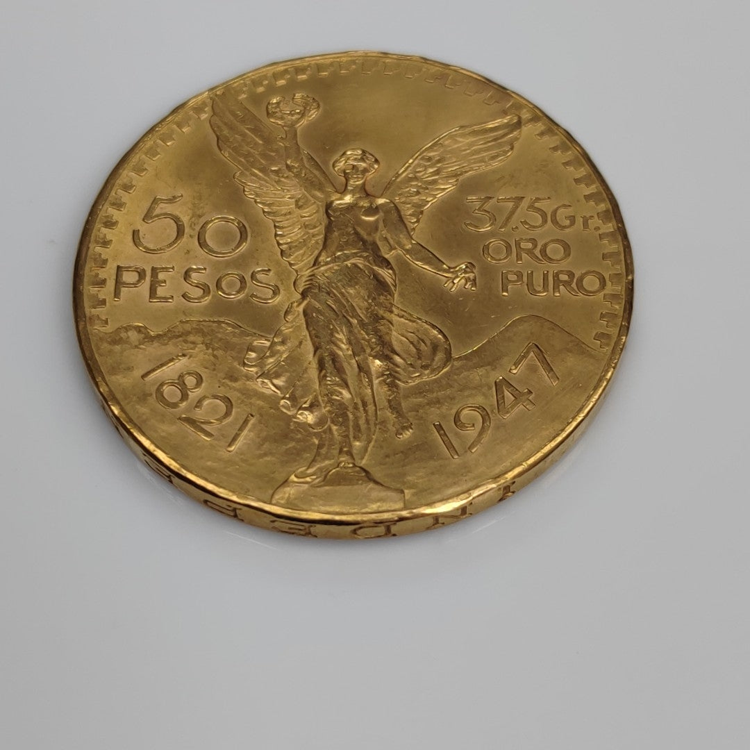 K1 41,60 GRMS 21 K IDENTIFICACIÓN MONEDA NOMINATIVA MONEDAS PESOS 50 PESOS (SEMINUEVO)