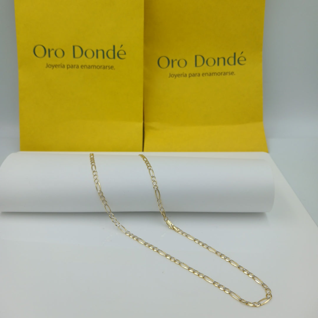 CADENAS CARTIER 3 1 DIAMANTADA ORO 14K 7.2 (NUEVO)