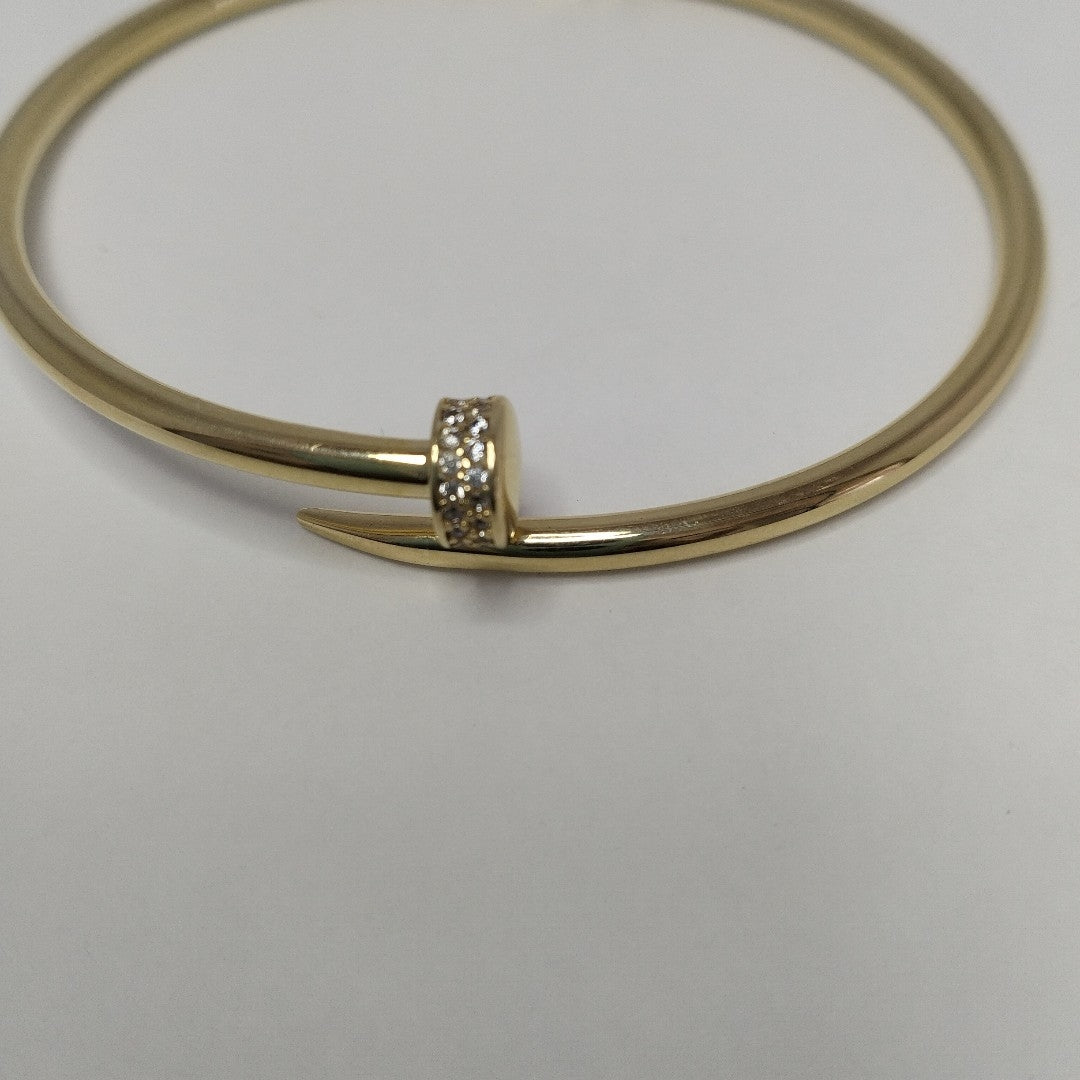 PULSERA CLAVO ORO 14K 7.7 (NUEVO)