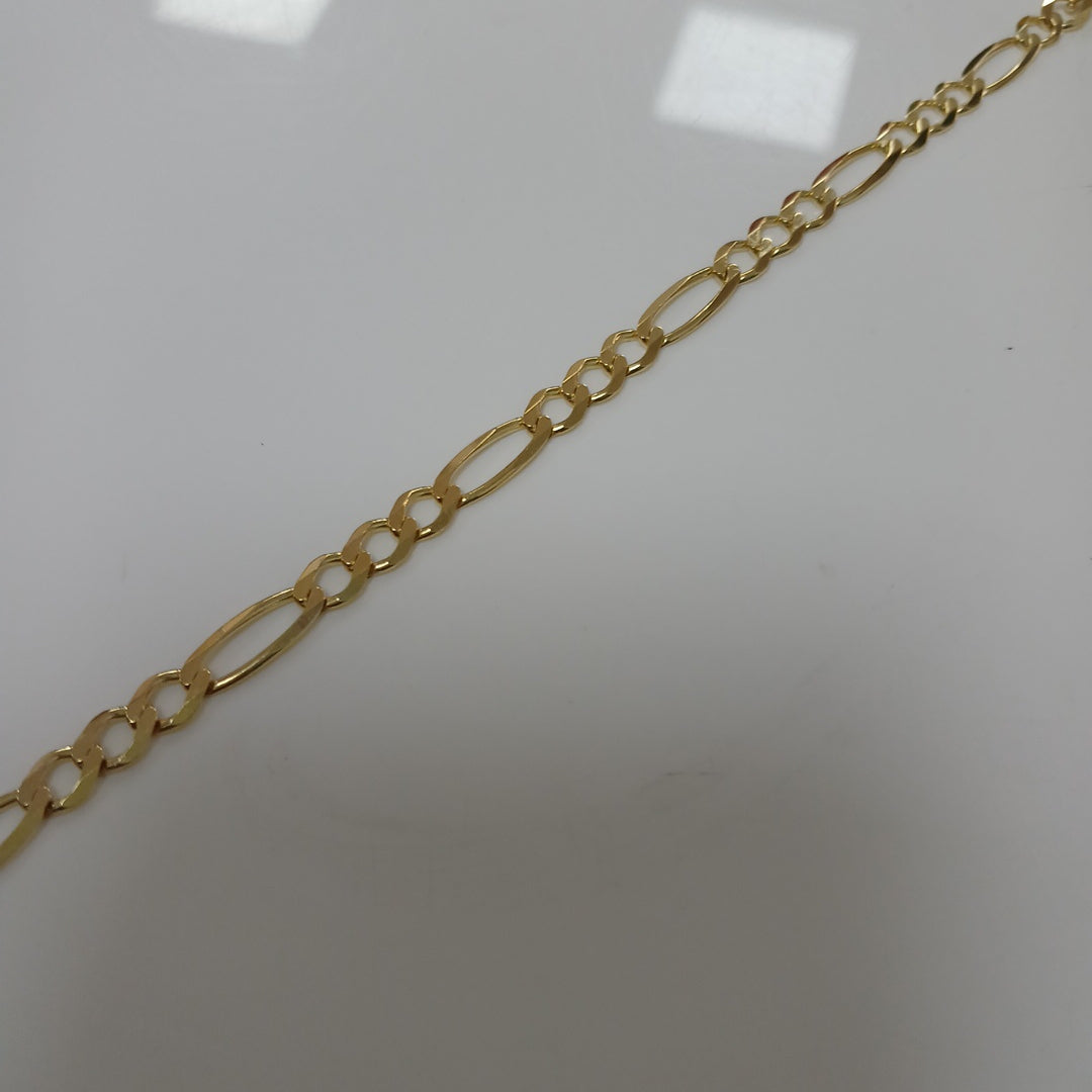 PULSERAS CABALLERO CARTIER 3 1 AMARILLA ORO 14K 6.4 (NUEVO)