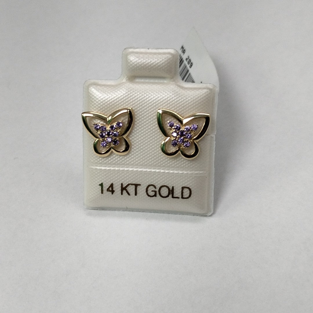 BROQUELES ORO 14K 1.4 (NUEVO)