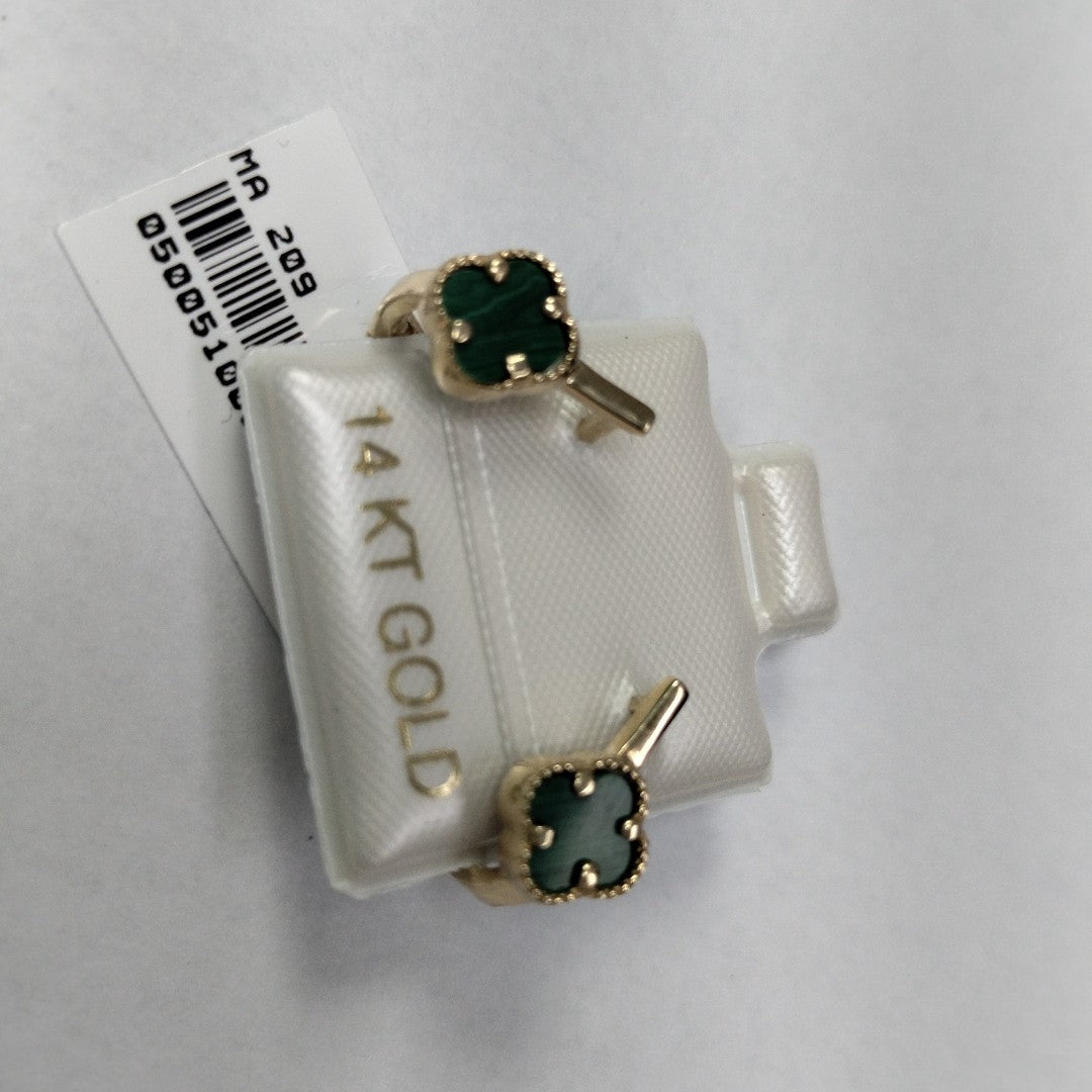 BROQUELES ORO 14K 2.3 (NUEVO)