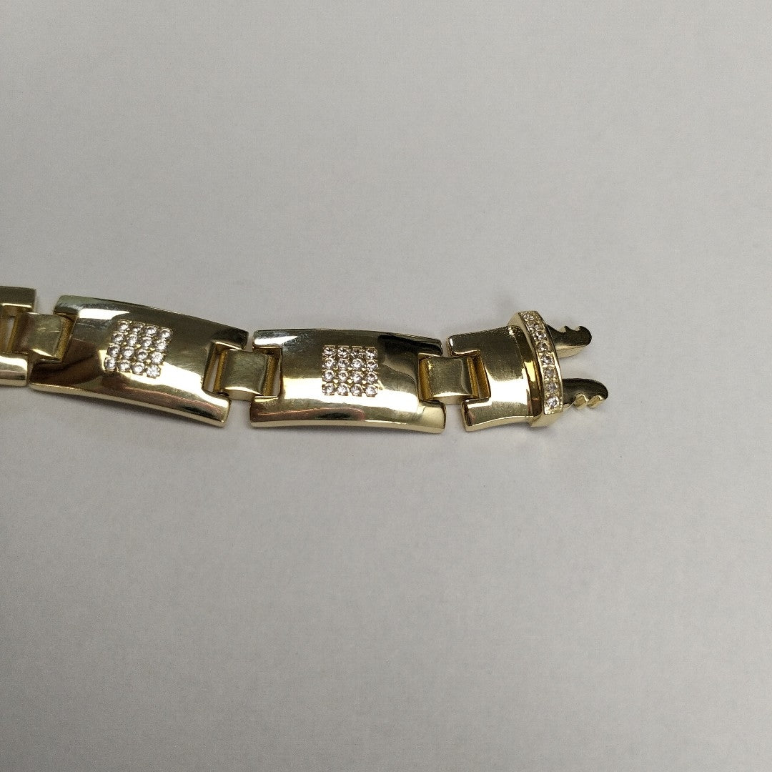 PULSERAS CABALLERO ORO 14K 17.8 (NUEVO)