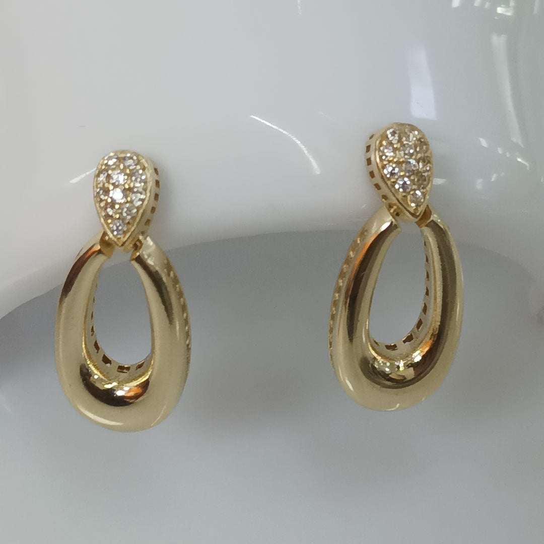 BROQUELES ORO 14K 4.3 (NUEVO)