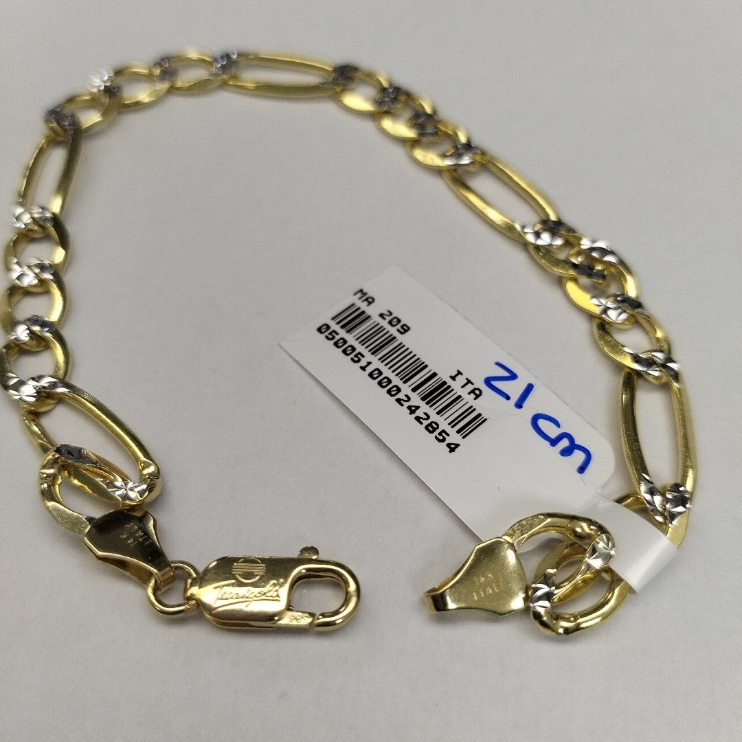 PULSERAS CABALLERO CARTIER 3 1 DIAMANTAD ORO 14K 12.2 (NUEVO)