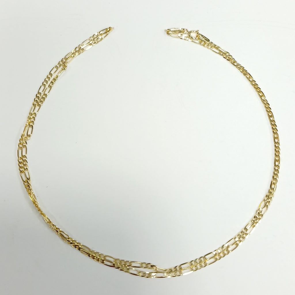 CADENAS CARTIER 3 1 AMARILLA ORO 14K 3.3 (NUEVO)