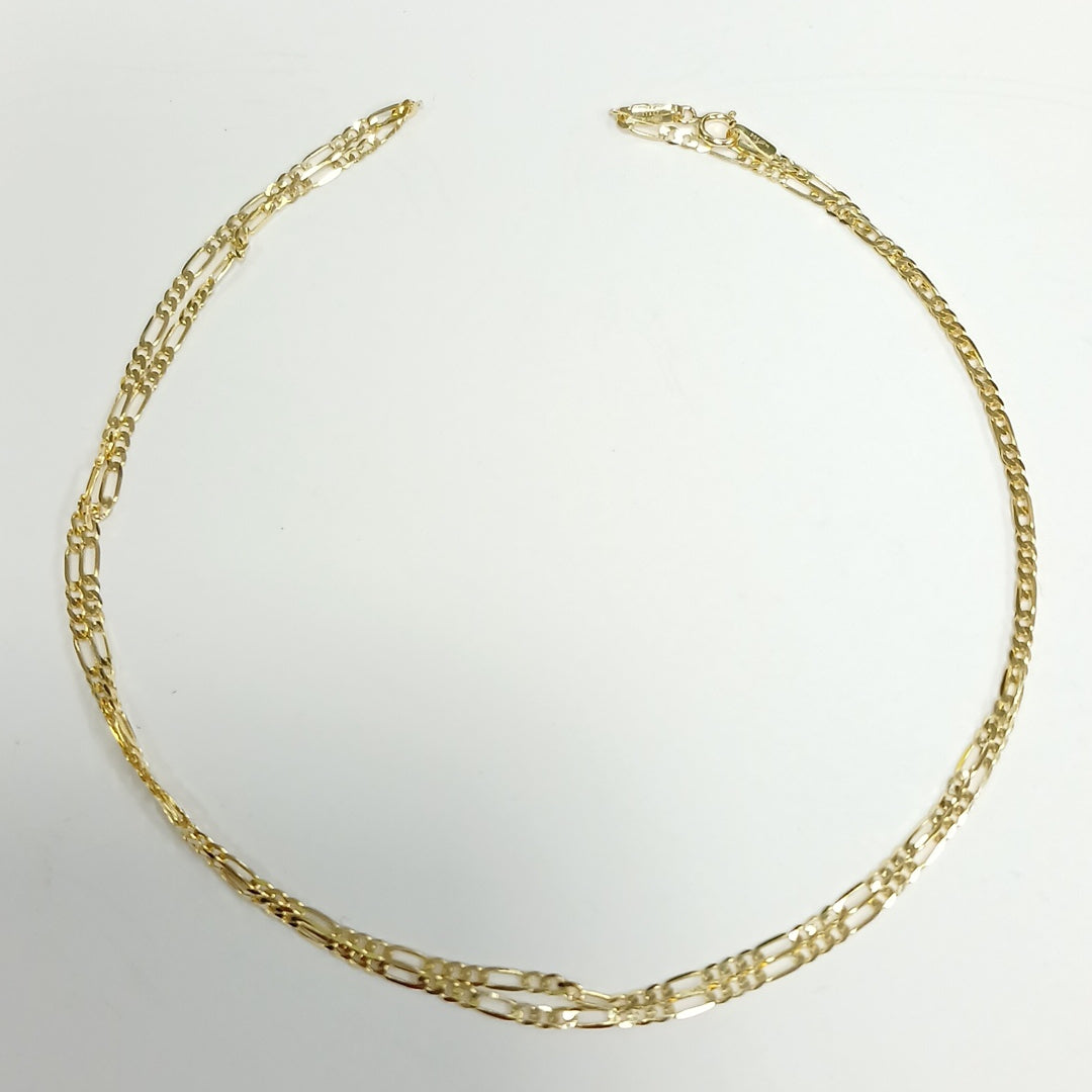 CADENAS CARTIER 3 1 AMARILLA ORO 14K 3.3 (NUEVO)