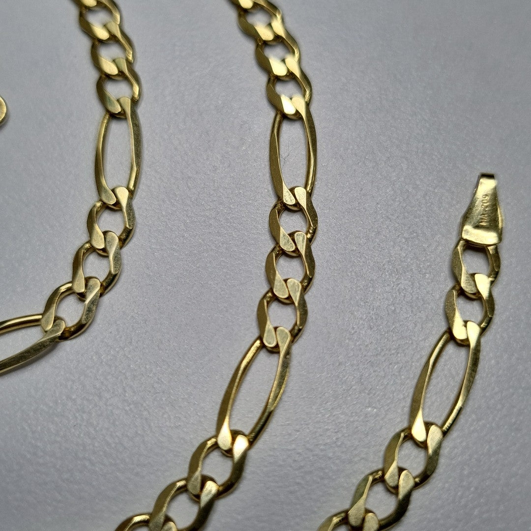 CADENAS CARTIER 3 1 AMARILLA ORO 14K 14.3 (NUEVO)