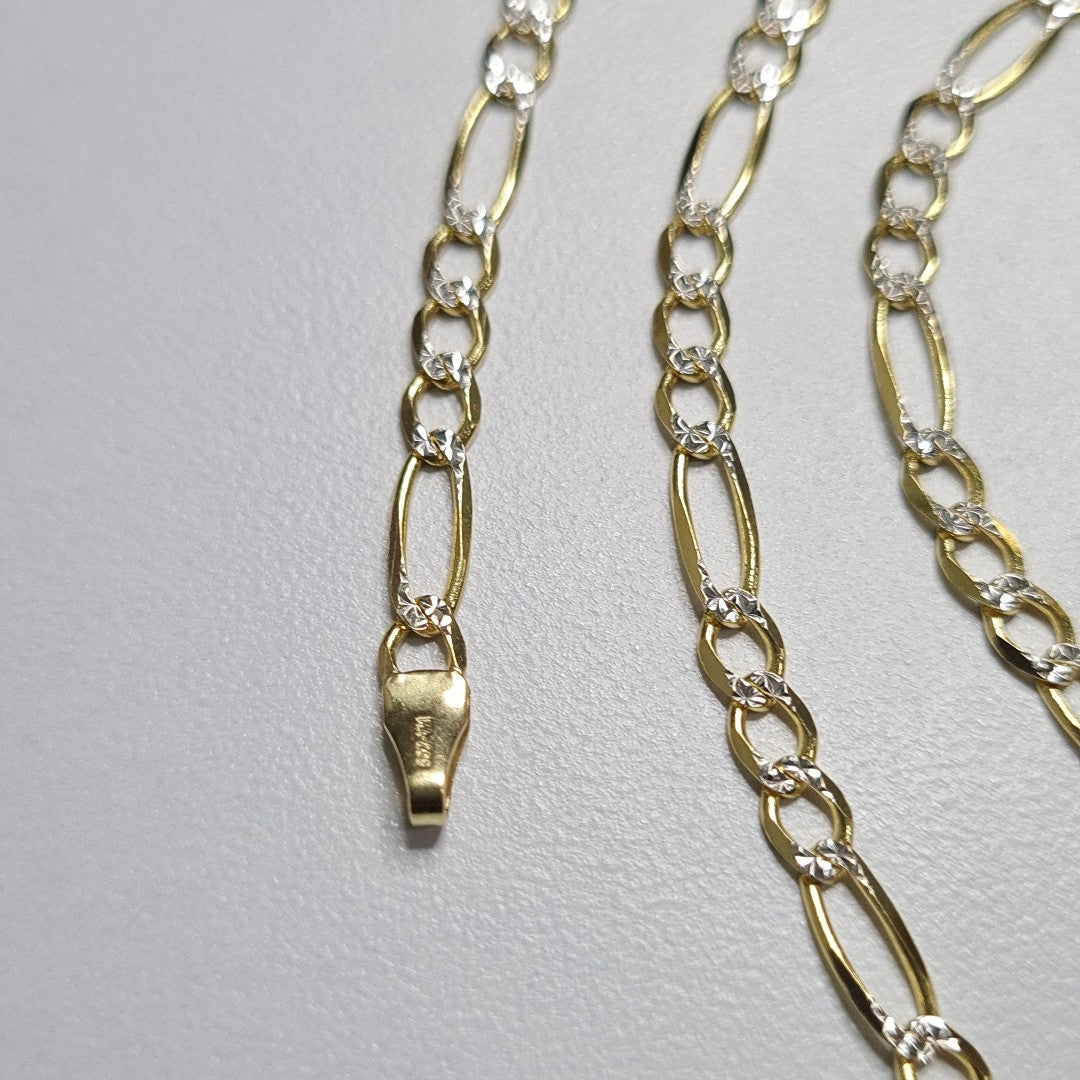 CADENAS CARTIER 3 1 DIAMANTADA ORO 14K 8.5 (NUEVO)