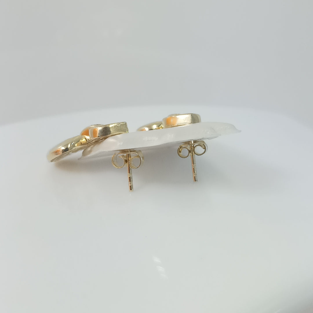 BROQUELES ORO 14K 3.4 (NUEVO)