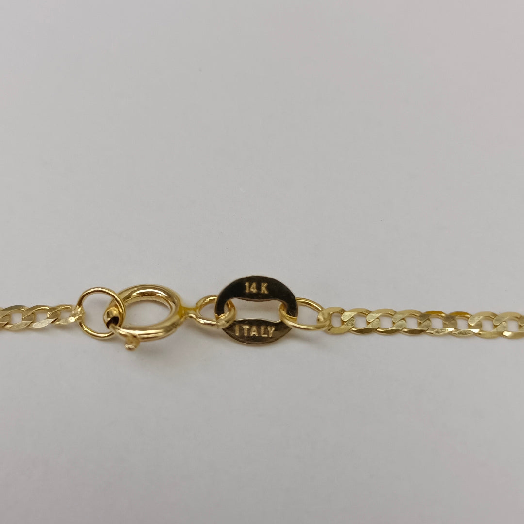 CADENAS BARBADA AMARILLA ORO 14K 2.1 (NUEVO)