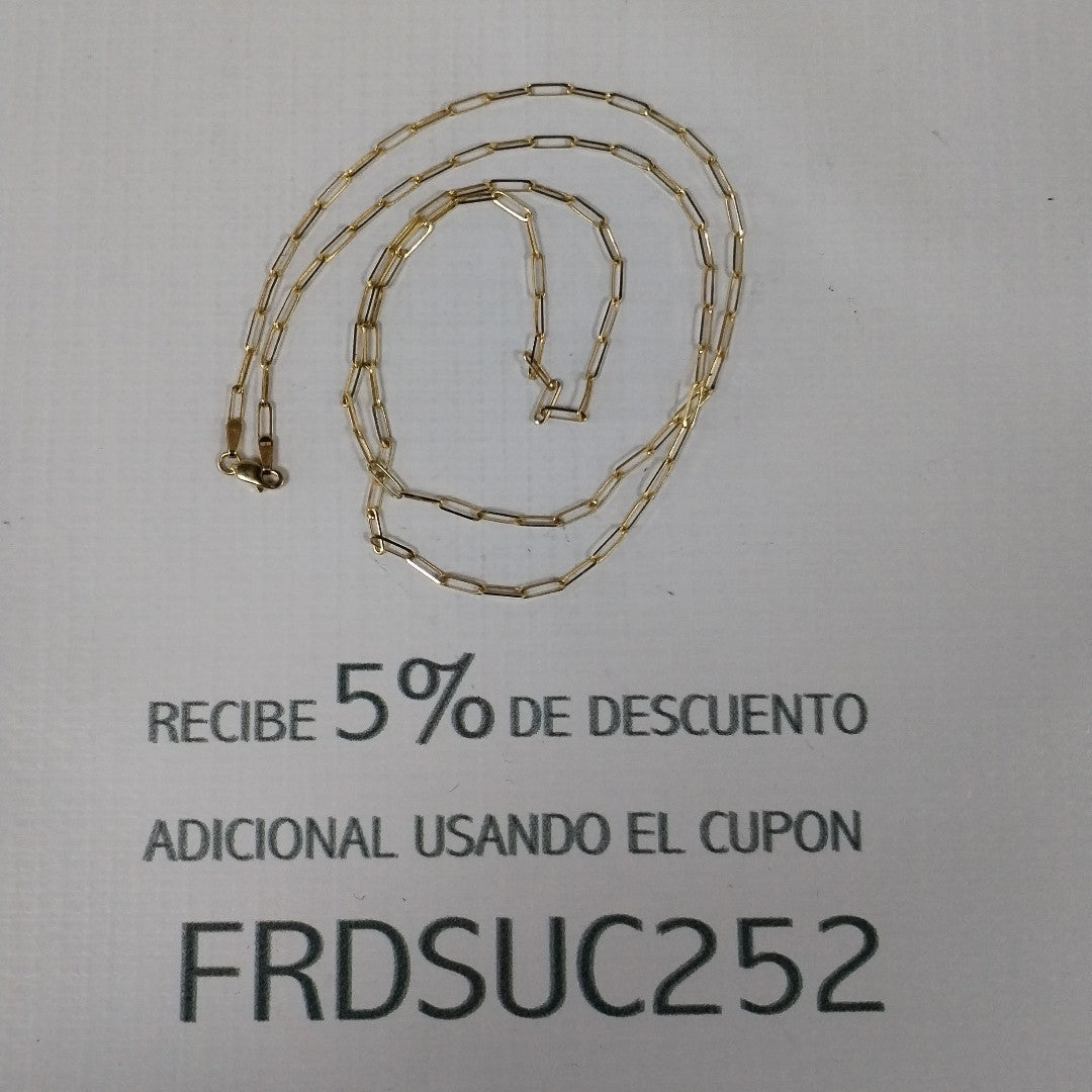 CADENA. ORO. 14 K 3.5 GRMS (SEMINUEVO)