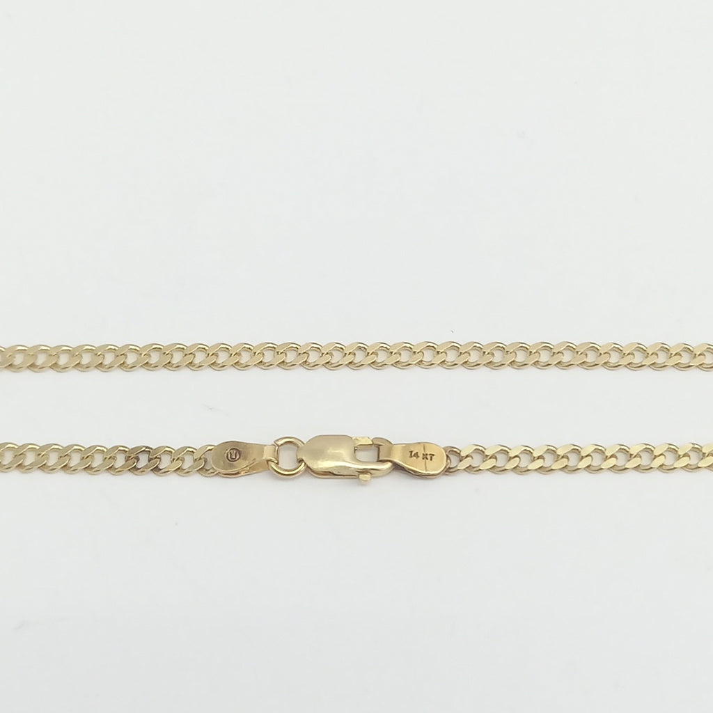 CADENA, DIJE. ORO. 14 K 7.2 GRMS (SEMINUEVO)