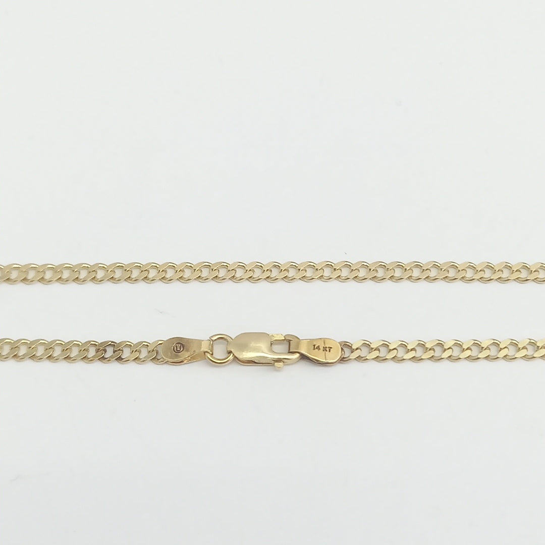 CADENA, DIJE. ORO. 14 K 7.2 GRMS (SEMINUEVO)