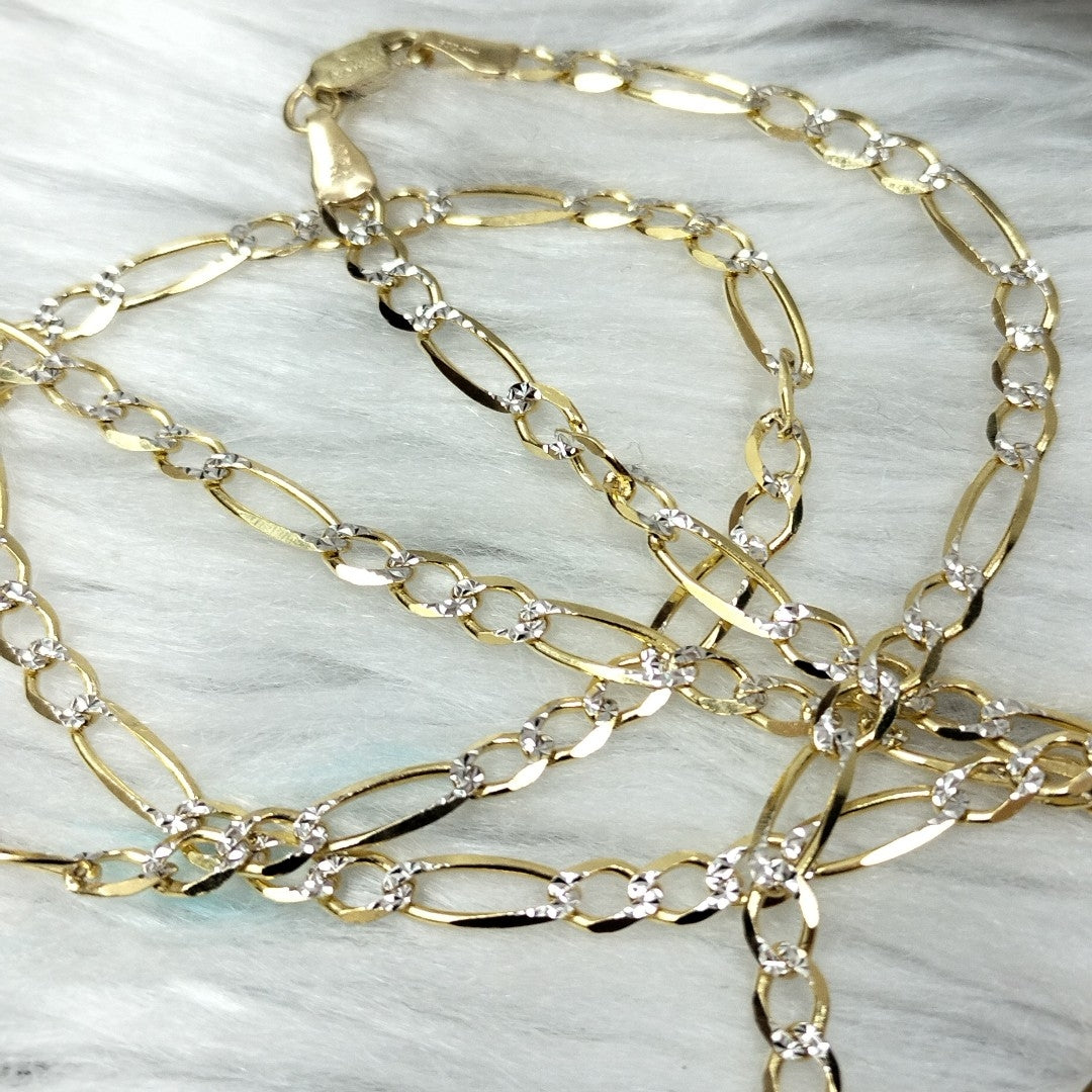 CADENAS CARTIER 3 1 DIAMANTADA ORO 14K 7.2 (NUEVO)