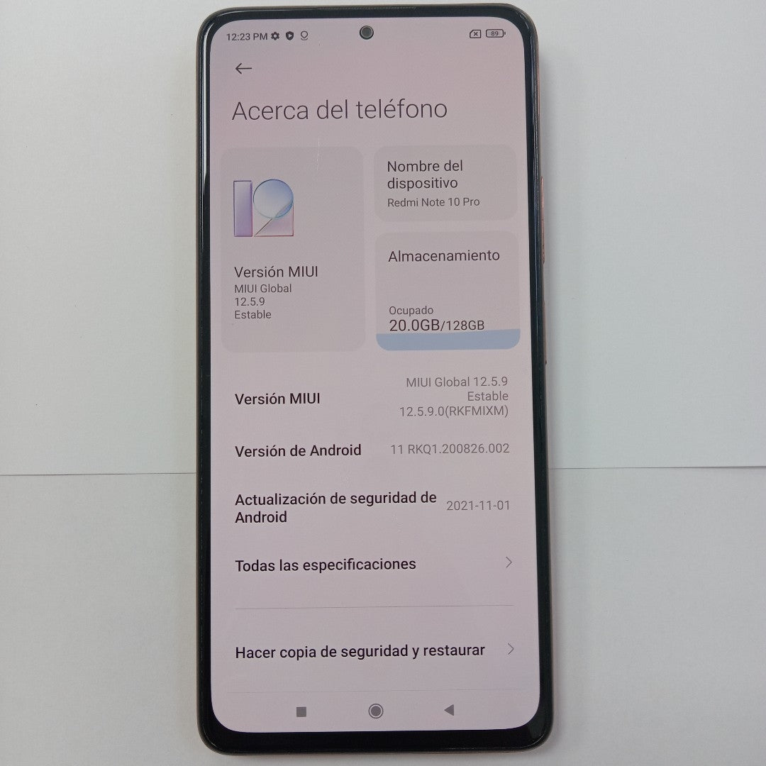 CELULAR XIAOMI REDMI 10 2022 21121119VL 128 GB 4 GB RAM (SEMINUEVO)