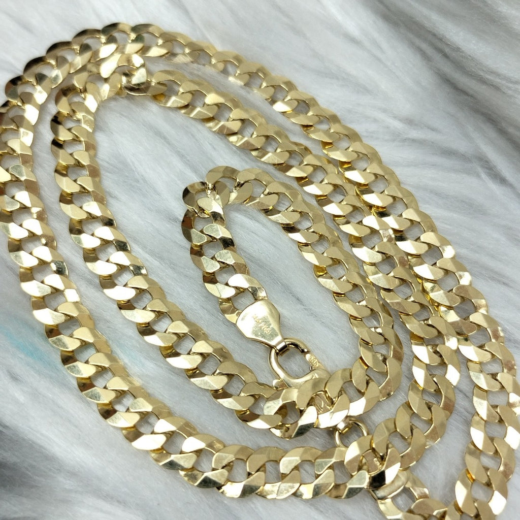 CADENAS BARBADA AMARILLA ORO 14K 24.7 (NUEVO)