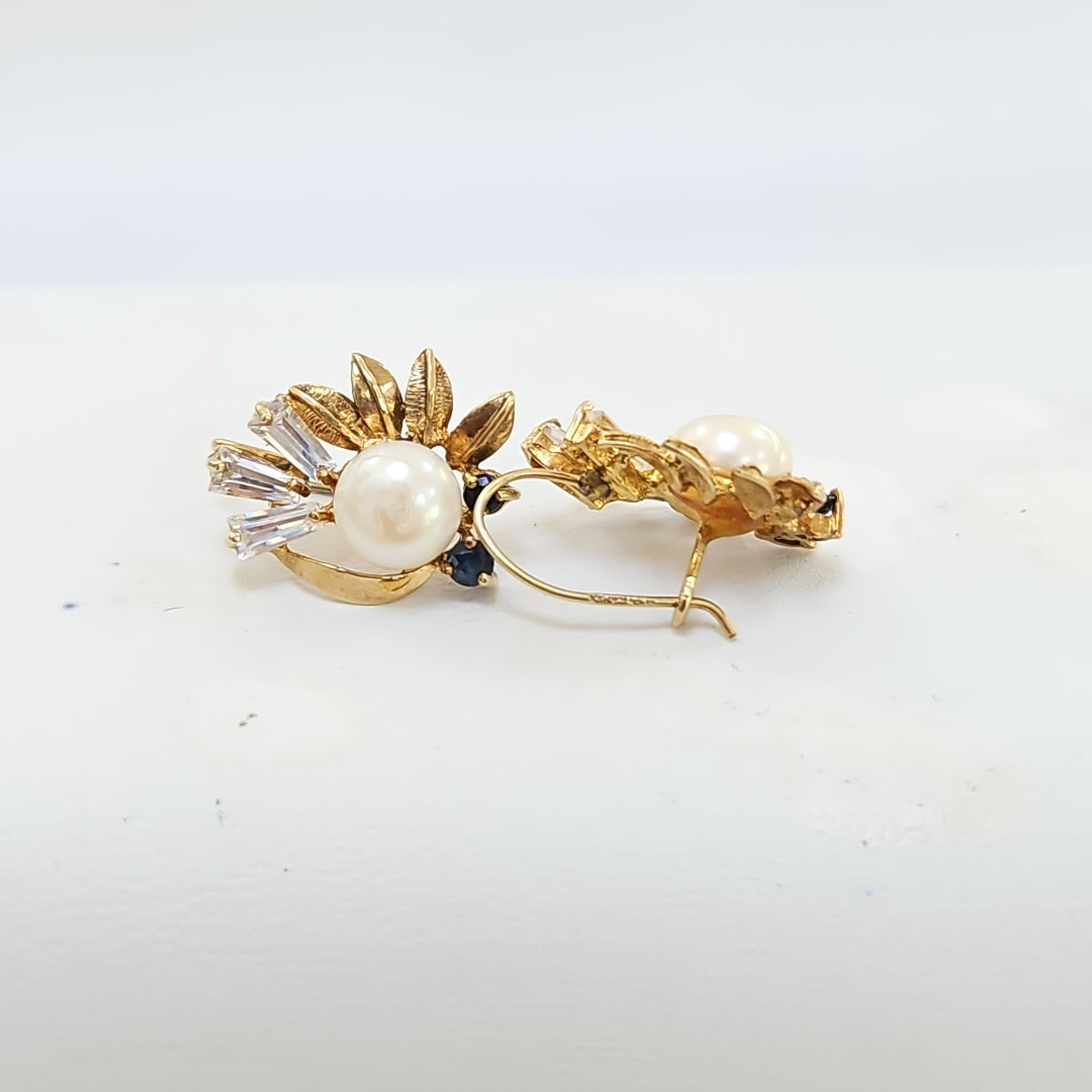 ARETES PAR. ORO. 8 K 3.5 GRMS (SEMINUEVO)
