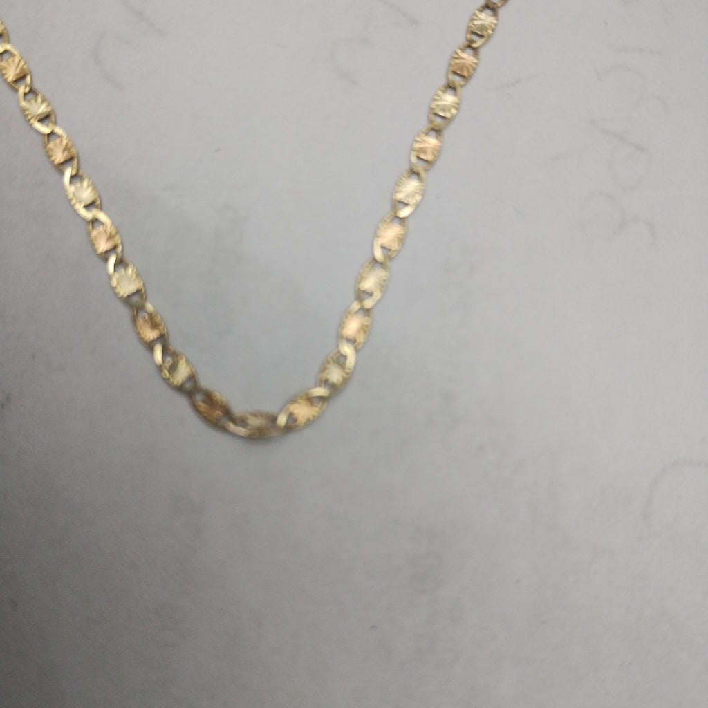 CADENA. ORO COMBINADO. 10 K 1.4 GRMS (SEMINUEVO)