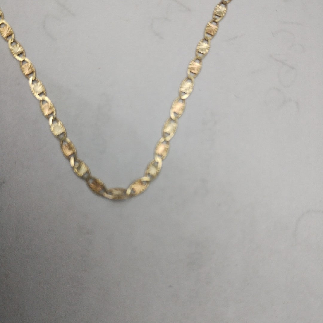 CADENA. ORO COMBINADO. 10 K 1.4 GRMS (SEMINUEVO)
