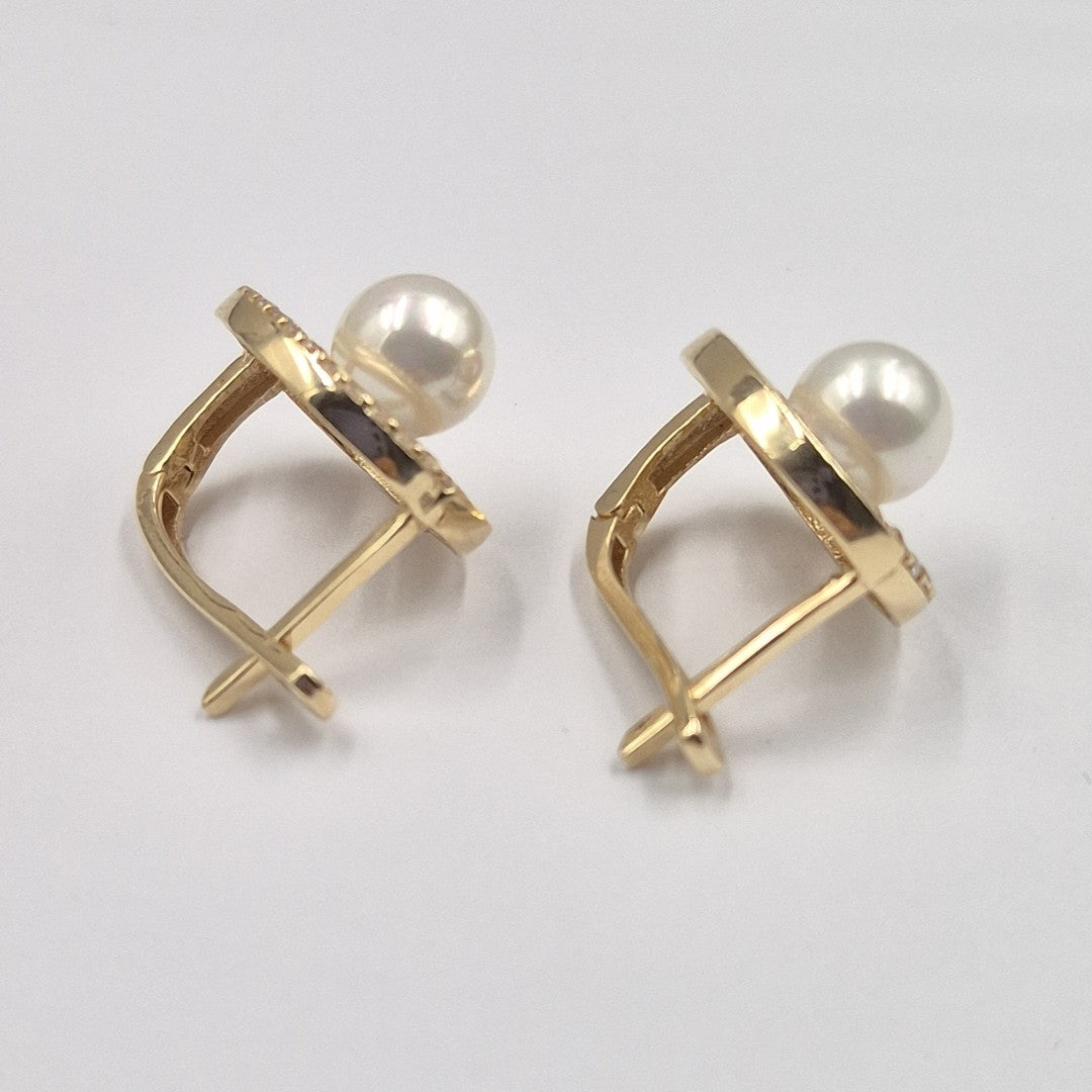 BROQUELES ORO 14K 3.9 (NUEVO)