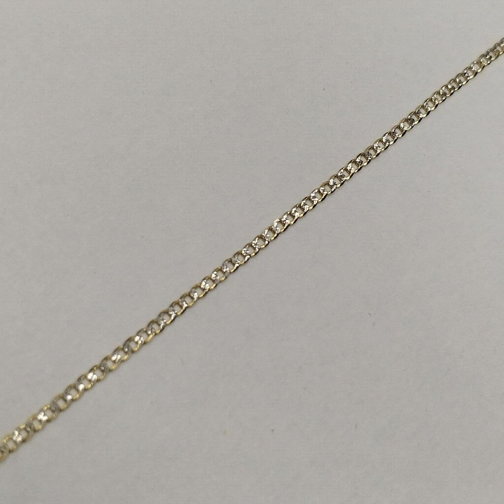 CADENAS BARBADA DIAMANTADA ORO 14K 2.1 (NUEVO)