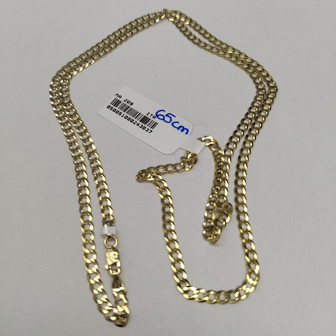CADENAS BARBADA AMARILLA ORO 14K 8 (NUEVO)