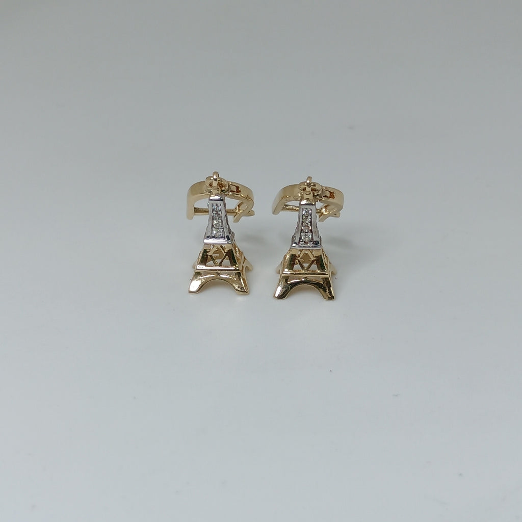BROQUELES ORO 14K 3.2 (NUEVO)