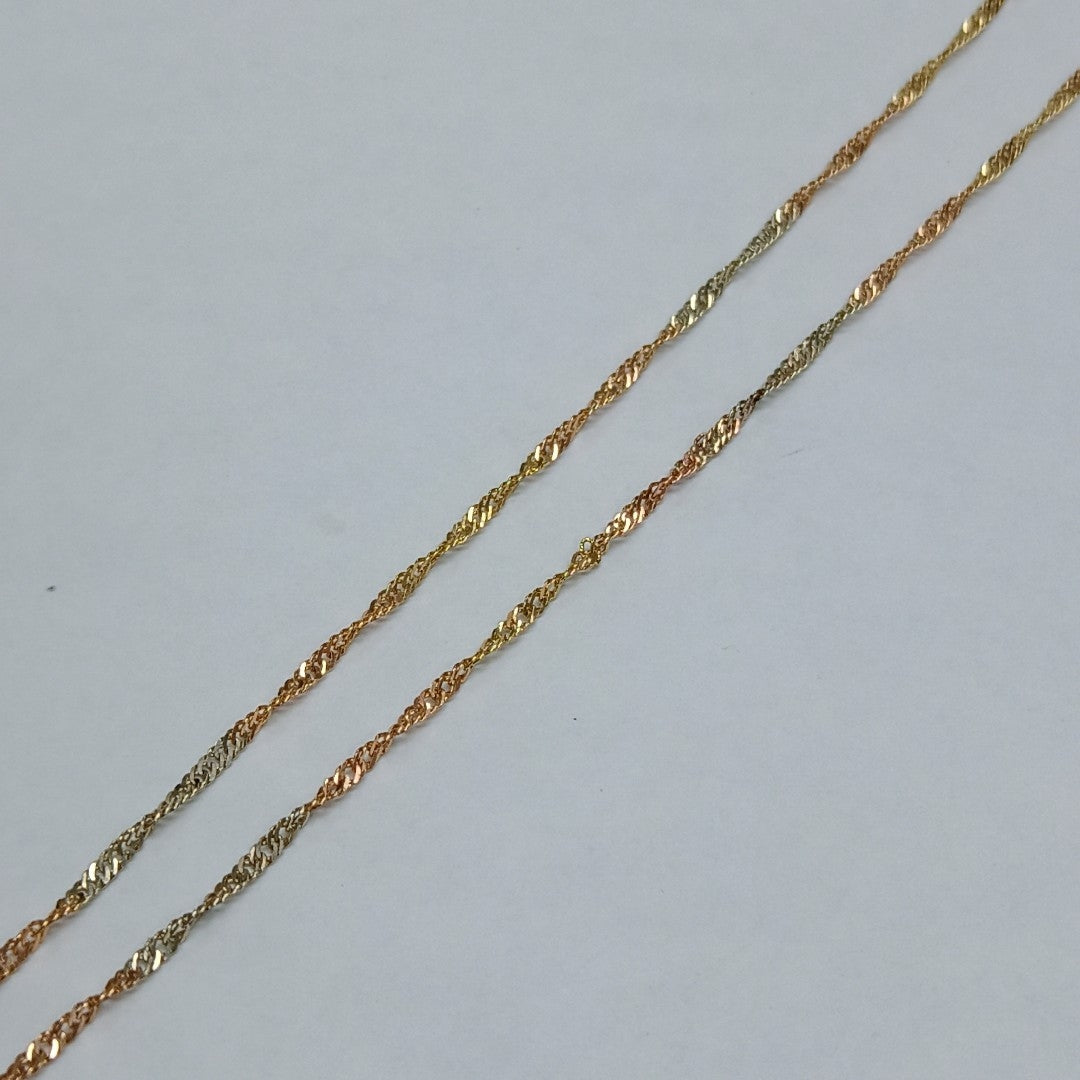 CADENA ORO,ORO COMBINADO 10 K 2,70 GRMS (SEMINUEVO)