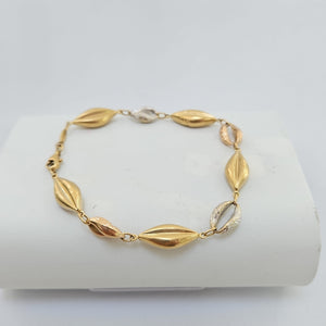 PULSERA ORO COMBINADO 14 K 4,90 GRMS (SEMINUEVO)