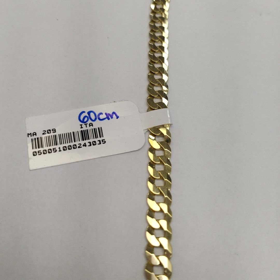 CADENAS BARBADA AMARILLA ORO 14K 24.3 (NUEVO)