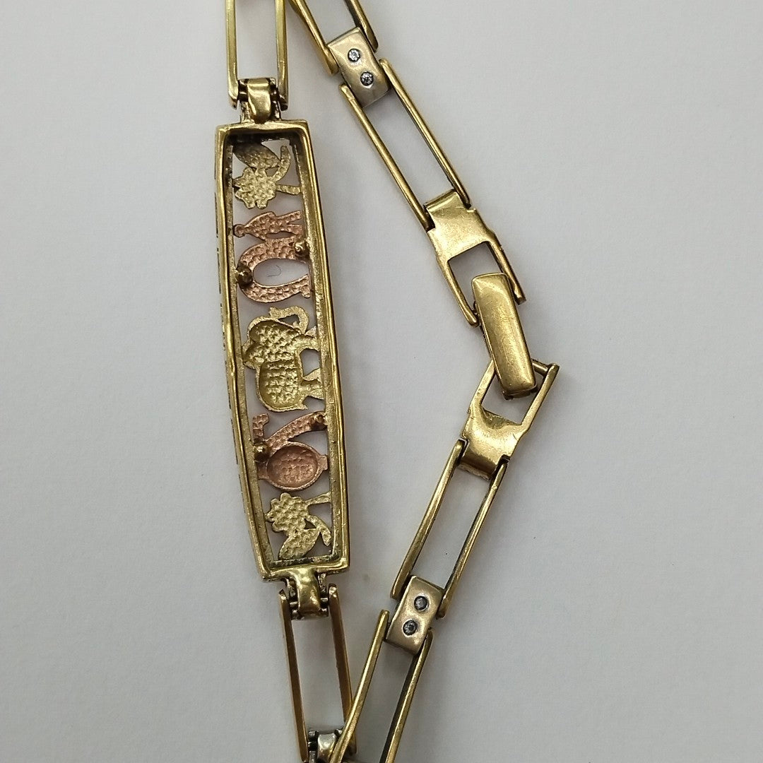 ESCLAVA ORO COMBINADO 10 K 9,30 GRMS (SEMINUEVO)