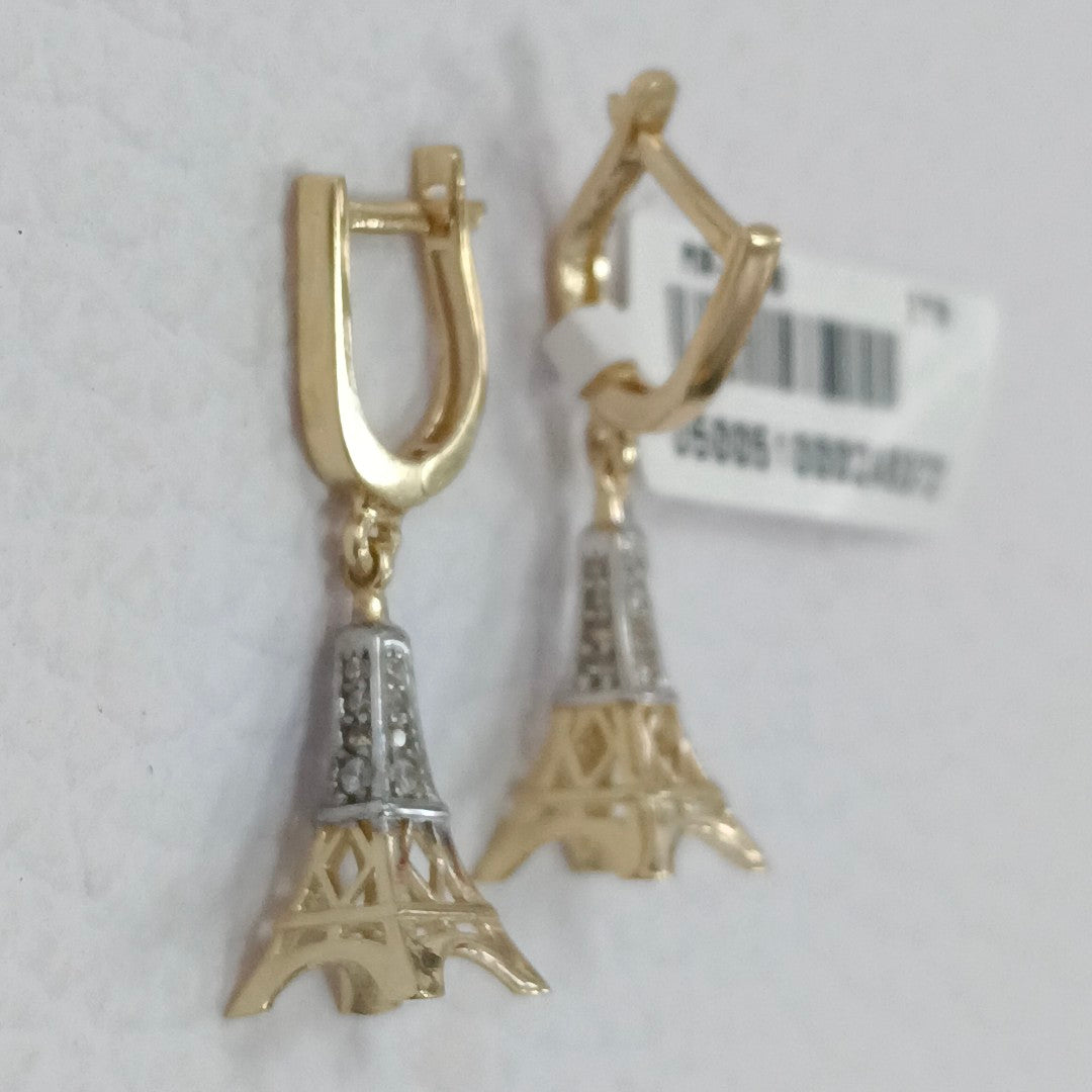 BROQUELES ORO 14K 3.3 (NUEVO)