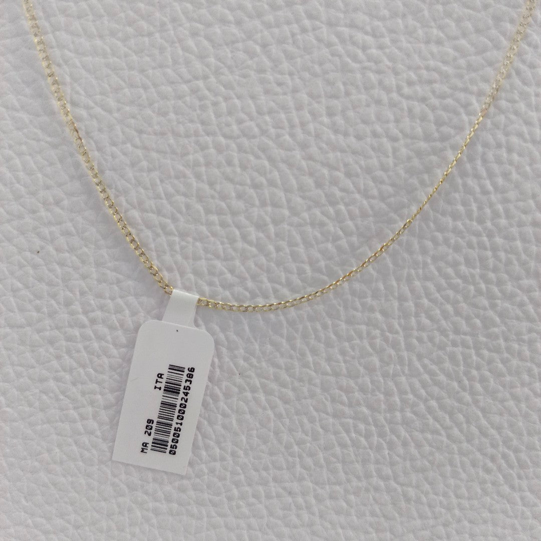 CADENAS BARBADA DIAMANTADA ORO 14K 2.1 (NUEVO)