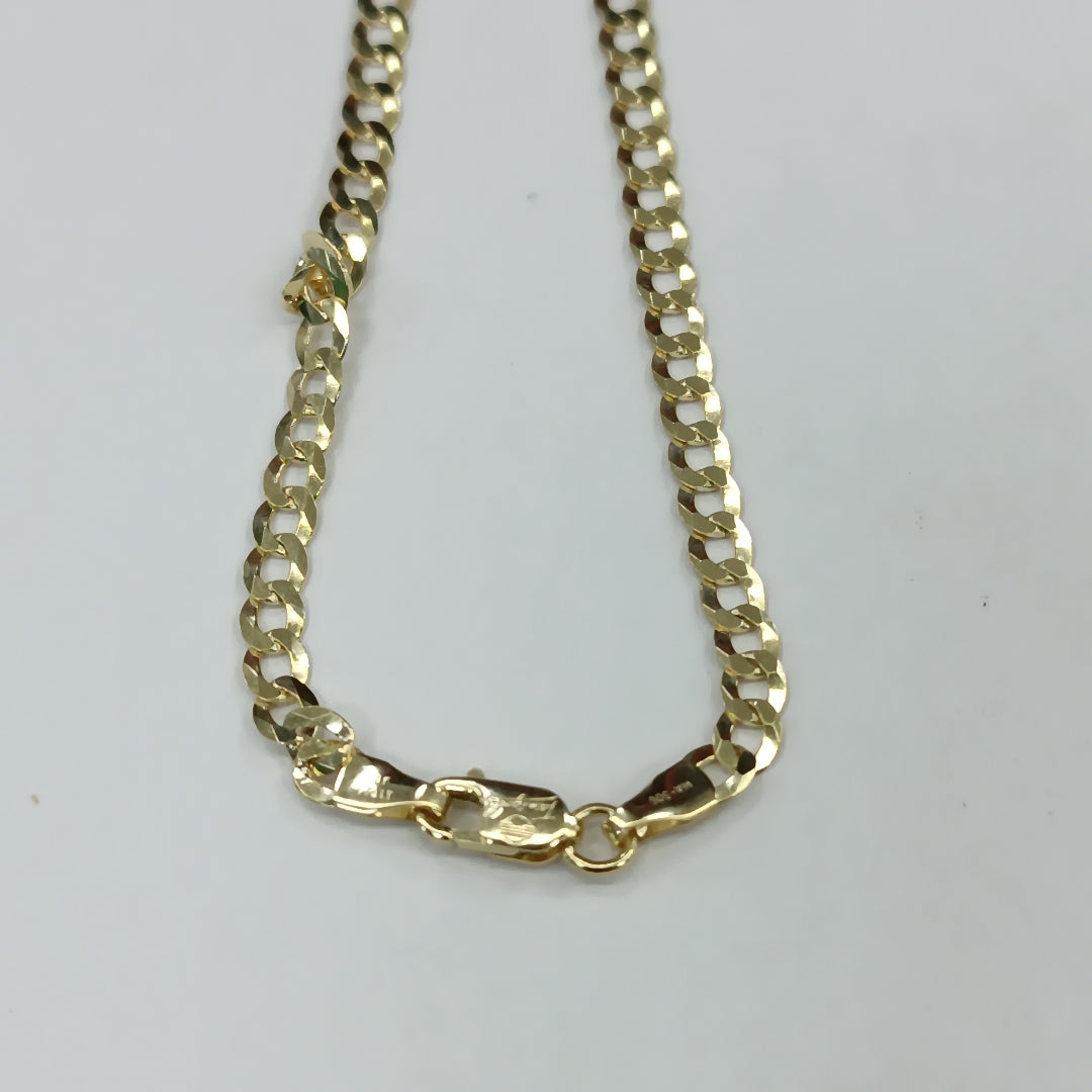 CADENAS BARBADA AMARILLA ORO 10K 5.7 (NUEVO)