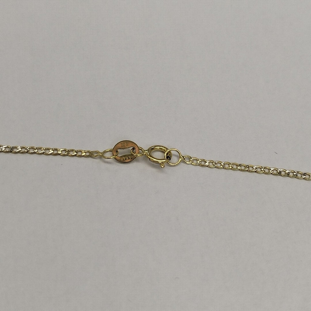 CADENAS BARBADA DIAMANTADA ORO 14K 2 (NUEVO)